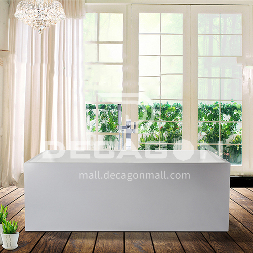 Acrylic bathtub   rectangle shape   freestanding bathtub 